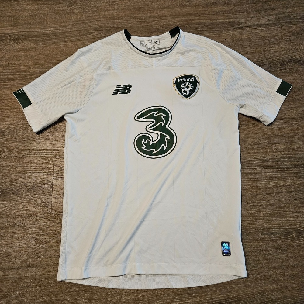 New Balance Ireland National Team Away Soccer Jersey Men's Small White Football